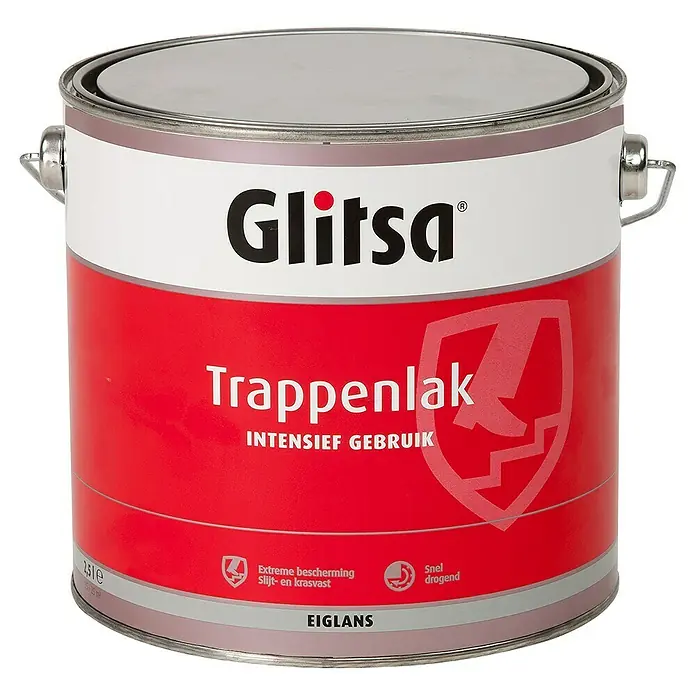 Glitsa Trappenlak Transparant - Transparant, 2,5 l, Zijdeglans - Vooraanzicht