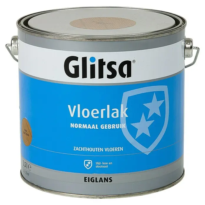 Glitsa Vloerverf Licht Eiken - Licht Eiken, 2,5 l - Vooraanzicht