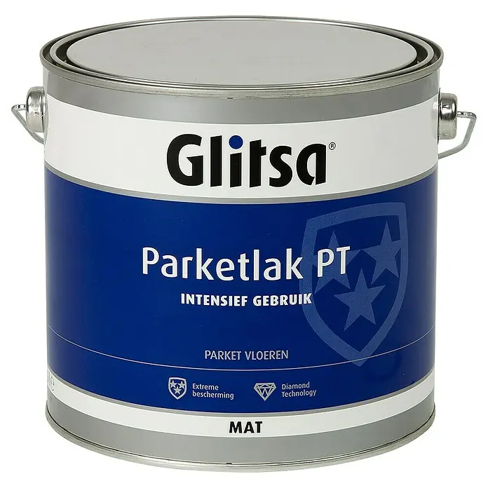 Glitsa Parketlak - Transparant, 2,5 l, Mat - Vooraanzicht