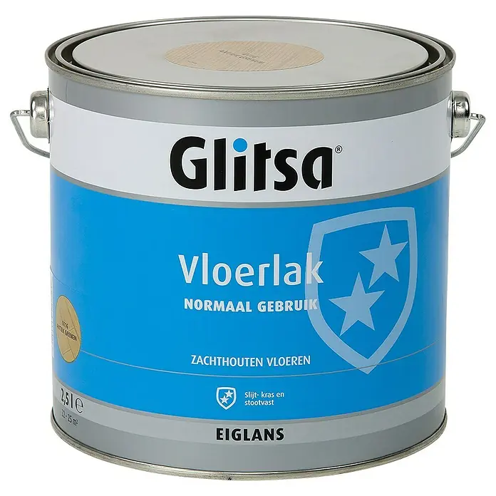 Glitsa Vloerverf Antiek Grenen - Grenen, 2,5 l - Vooraanzicht