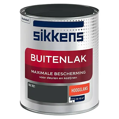 Sikkens  Buitenverf RAL 7021 Zwart Grijs