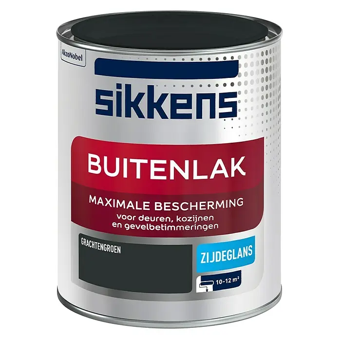 Sikkens Buitenverf Grachtengroen - Grachtengroen, 750 ml, Zijdeglans - Vooraanzicht