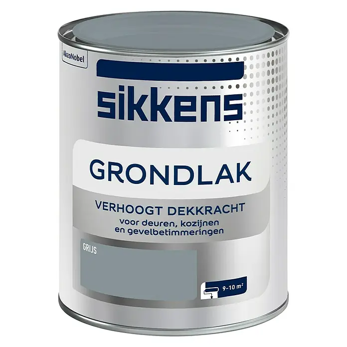 Sikkens Grondverf Grijs - Grijs, 750 ml - Vooraanzicht