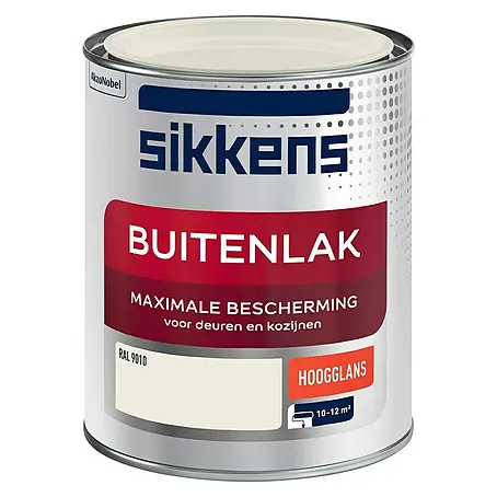 Sikkens  Buitenverf RAL 9010 Gebroken Wit