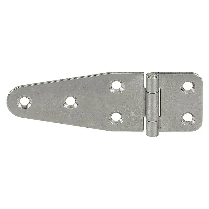 Vormann Bisagra de cofre - L x An: 80 x 37 mm, Acero inoxidable, 6 agujeros - Vista frontal