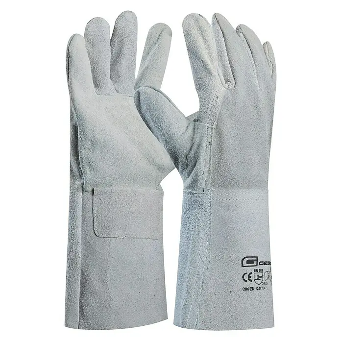 Gebol Guantes de trabajo para soldador Lightning - Medida: 10, Gris - Vista frontal