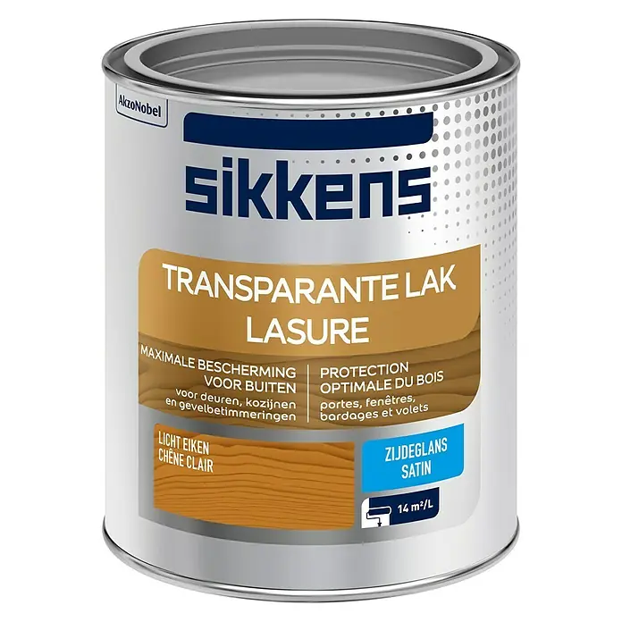 Sikkens Buitenverf Licht Eiken - Licht Eiken, Inhoud: 750 ml, Zijdeglans - Vooraanzicht