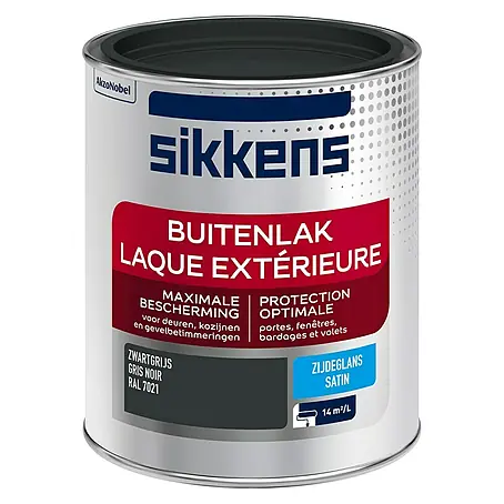 Sikkens  Buitenverf RAL 7021 Zwart Grijs