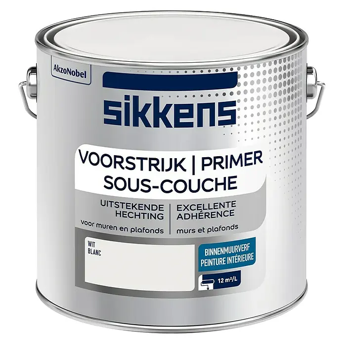 Sikkens Voorstrijk Wit - 2,5 l, Wit - Vooraanzicht