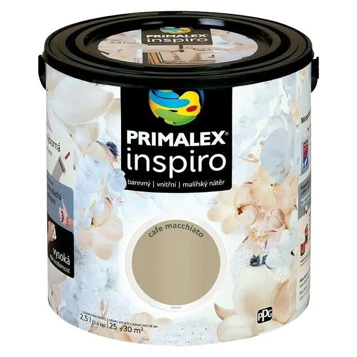 Unutarnja disperzijska boja Primalex Inspiro - Bež-smeđa, 2,5 l - Pogled sprijeda