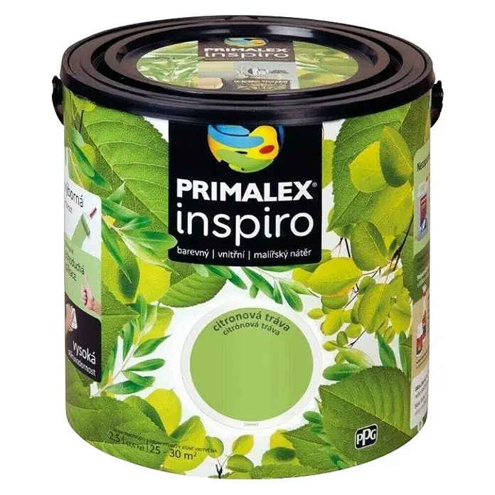 Unutarnja disperzijska boja Primalex Inspiro - Zelene boje, 2,5 l - Pogled sprijeda