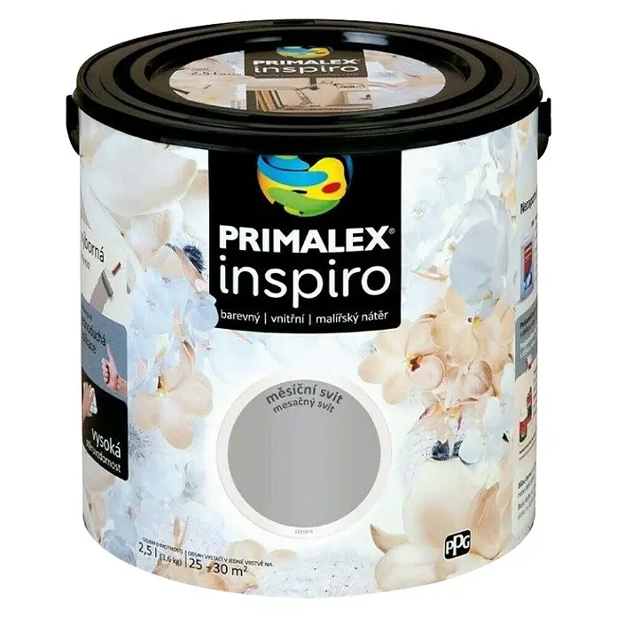 Unutarnja disperzijska boja Primalex Inspiro - Sive boje, 2,5 l - Pogled sprijeda