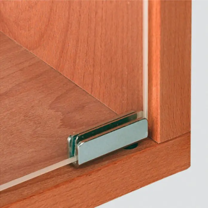 Häfele Bisagra para puertas de cristal - 40 x 13,5 mm, Ángulo de apertura: 110 °, Negro - Primer plano
