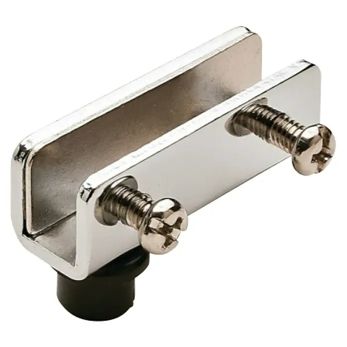 Häfele Bisagra para puertas de cristal - 40 x 13,5 mm, Ángulo de apertura: 110 °, Negro - Vista angular