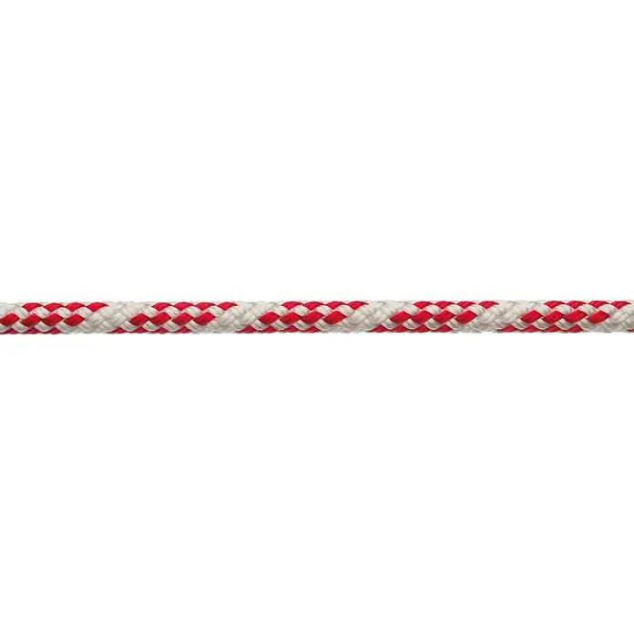 Robline Cabo a metros Sirius 300 - Diámetro: 8 mm, Blanco/Rojo, Poliéster - Primer plano