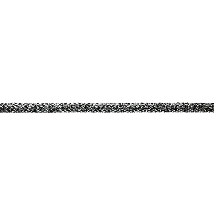 Robline Soga a metros Sirius 500 - Diámetro: 6 mm, Negro/Plateado, Poliéster - Primer plano