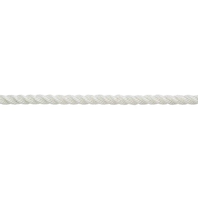Robline Cuerda de amarre a metros Rapallo - Diámetro: 18 mm, Poliéster, Blanco - Primer plano
