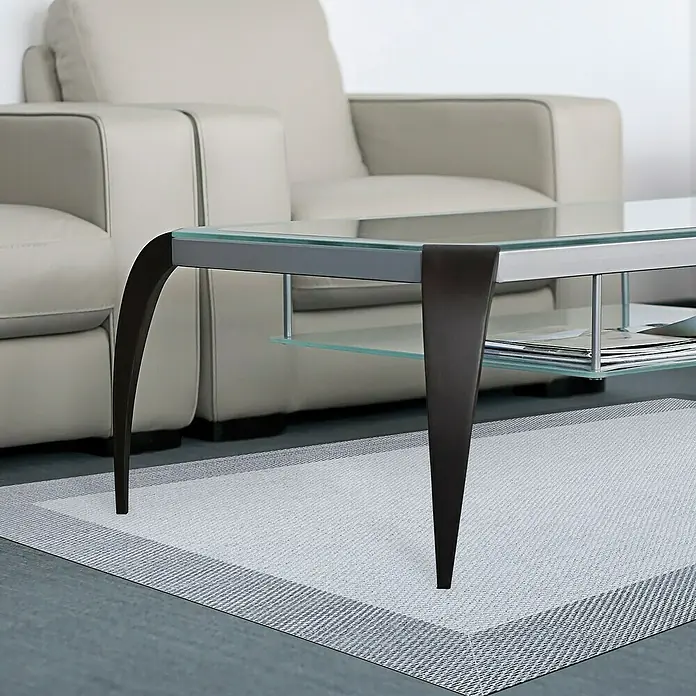 Alfombra de vinilo Living - Gris, 230 x 160 cm, 80% PVC y 20% poliéster - Foto ambiente
