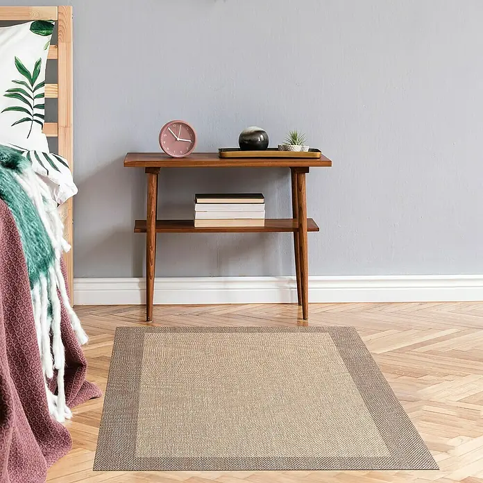 Alfombra de vinilo Living - Beige, Tostado, 200 x 60 cm, 80% PVC y 20% poliéster - Foto ambiente