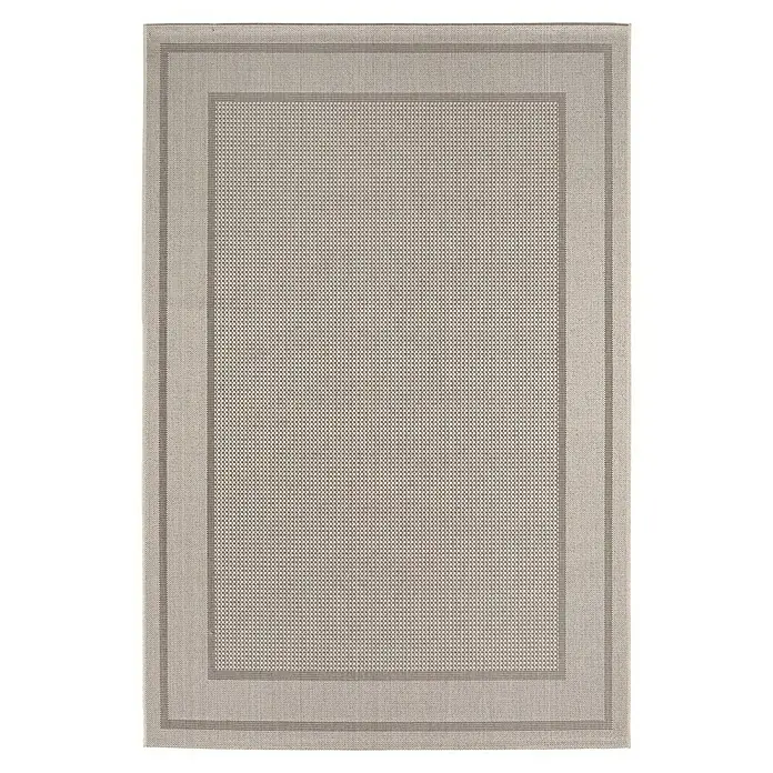 Outdoor-Teppich Arizona - Grau, 190 x 133 cm, 100 % Polypropylen - Ansicht von oben