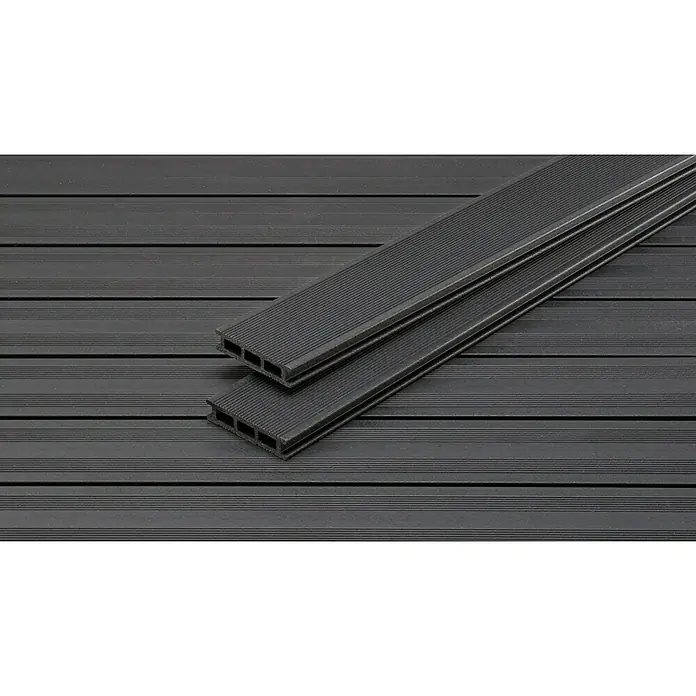 WPC daska za terasu - 315 x 12,75 x 2,8 cm, Antracit - Detaljan prikaz