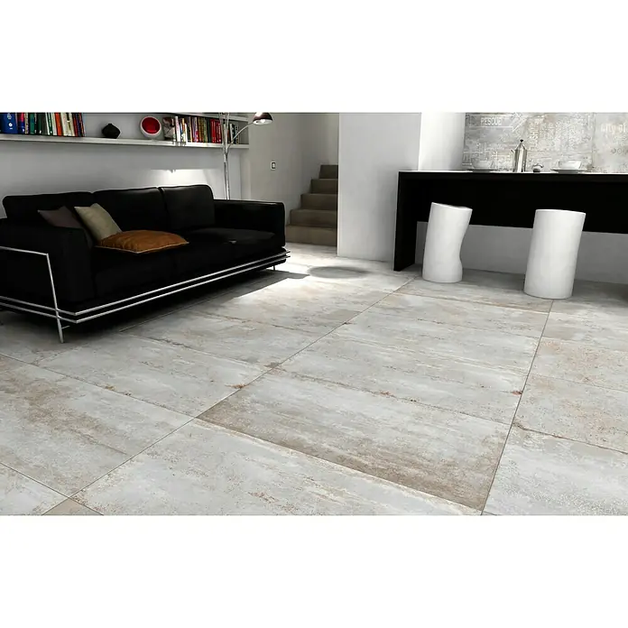 Porculanska pločica Flatiron - 60 x 120 cm, Bijele boje, Mat - Živopisni prikaz