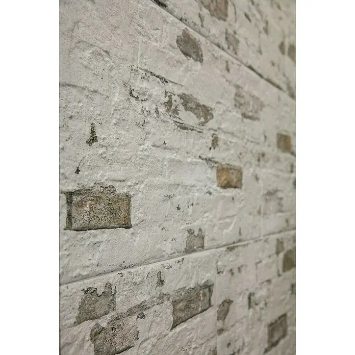 Verblendstein Pompeya Jet - 33,3 x 66,6 cm, Weiß, Steinoptik - Detailaufnahme