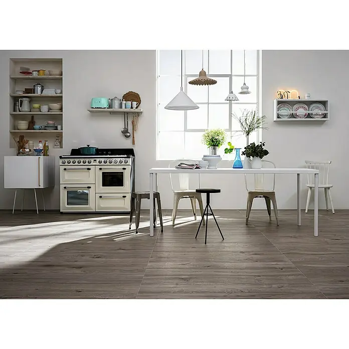 Harmonie by Palazzo Feinsteinzeugfliese - 20 x 120 cm, Ash, Matt - Stimmungsaufnahme
