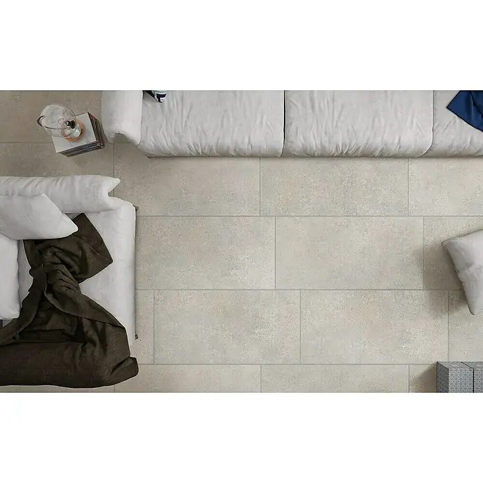 Feinsteinzeugfliese Beton - 30 x 60 cm, Grau, Matt - Stimmungsaufnahme