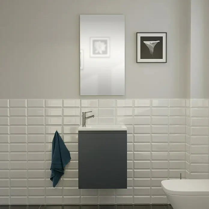 Camargue Espacio Waschtischunterschrank - 50 x 33 x 60 cm, 1 Tür, Gama anthrazit matt - Stimmungsaufnahme