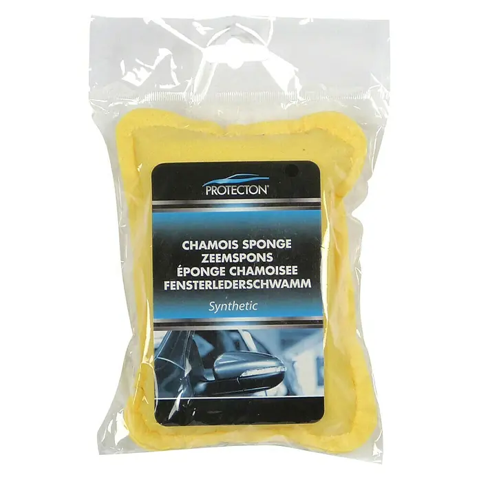 Protecton Autospons Zeem - 12 x 8 x 4 cm, Geel - Vooraanzicht