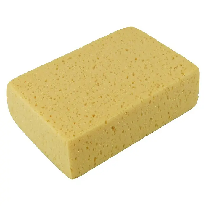 Protecton Autospons - 20 x 13 x 6 cm, Geel - Diagonaal zicht