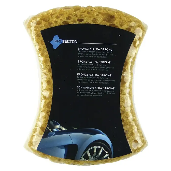 Protecton Autospons Extra Sterk - 16 x 12 x 6 cm, Geel - Vooraanzicht