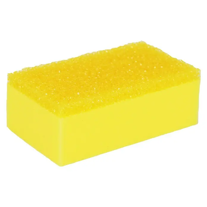 Valma Autospons V003 Insecten Clean & Safe - 14 x 8 x 5 cm, Geel - Diagonaal zicht