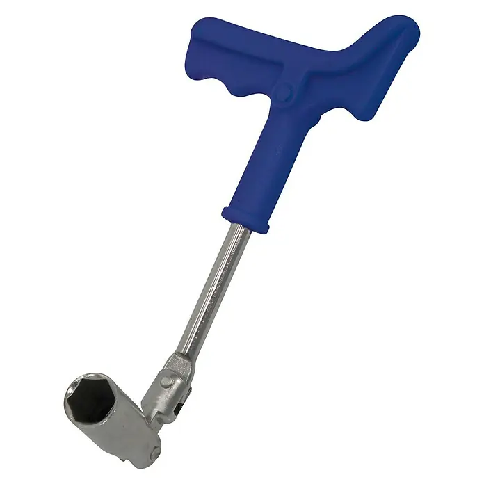 Carpoint Bougiesleutel T-Model - 21 mm - Diagonaal zicht