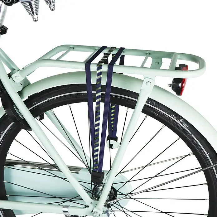 Dresco Bagagedrager Snelbinder Reflecterend - Geschikt voor: Fietsen - Toepassingsvoorbeeld