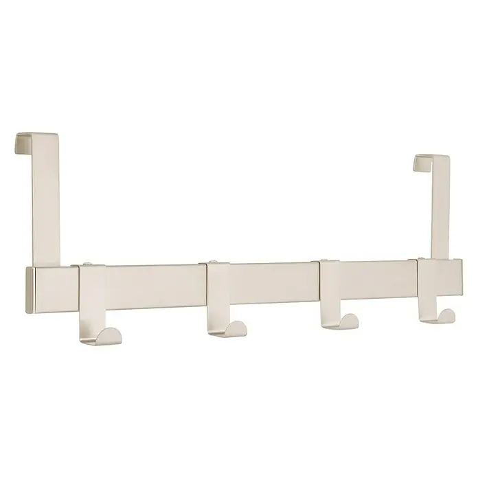 Garderobenleiste - L x B x H: 404 x 51 x 138 mm, Anzahl Haken: 4 Stk. - Diagonale Ansicht