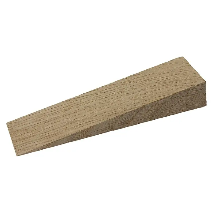 Holzkeil - 18 x 6 x 2,4 cm, Buche, 1 Stk. - Diagonale Ansicht