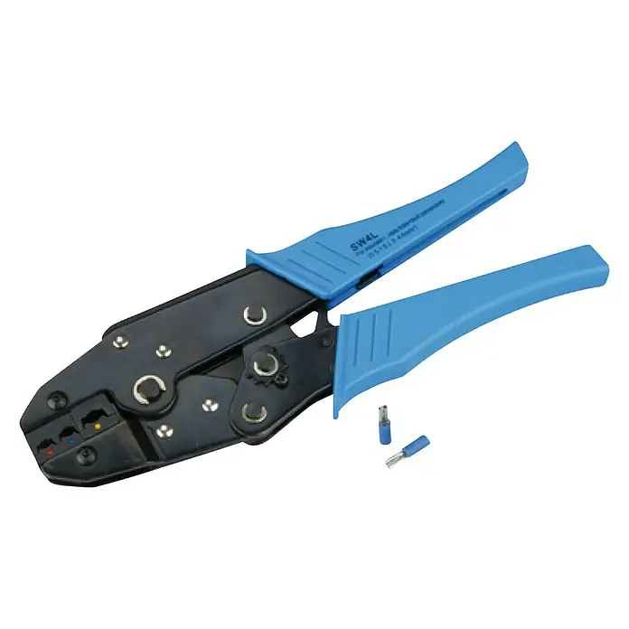 Kliješta za utiskivanje - Blue-Black, Namijenjeno za: žice veličine 0,5-1/1,5-2,5/4-6 mm² - Dijagonalni pogled