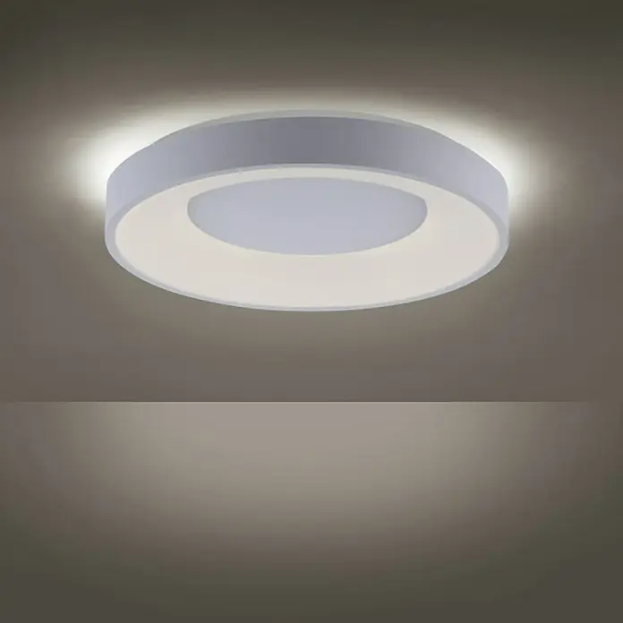 LeuchtenDirekt Okrugla stropna LED svjetiljka Anika - 30 W, Ø x V: 48 x 7,8 cm, Ostalo - Živopisni prikaz