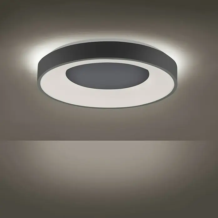 LeuchtenDirekt Okrugla stropna LED svjetiljka Anika - 30 W, Ø x V: 48 x 7,8 cm, Ostalo - Živopisni prikaz
