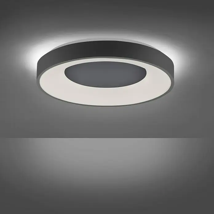 LeuchtenDirekt Okrugla stropna LED svjetiljka Anika - 30 W, Ø x V: 48 x 7,8 cm, Ostalo - Živopisni prikaz