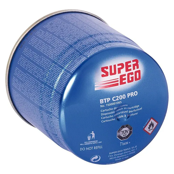Super Ego Cartucho de gas C200 - 190 g - Vista angular
