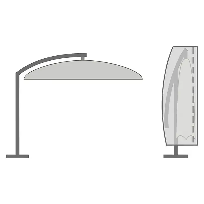 Sunfun Funda protectora para parasol - Poliéster, Específico para: Parasol de jardín, Parasol Ø 200 - 400 cm