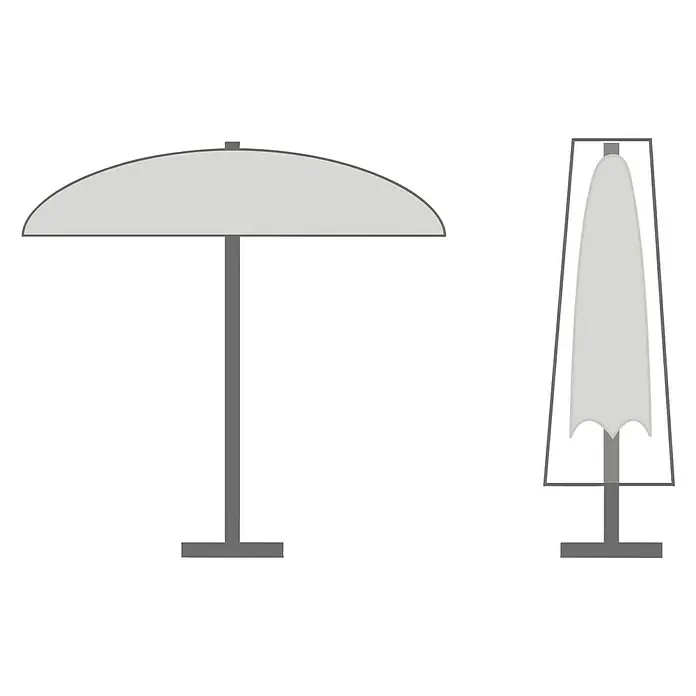 Sunfun Classic Funda protectora para parasol Parasol - Film de polietileno, Específico para: Parasol, Parasol Ø 200 - 400 cm