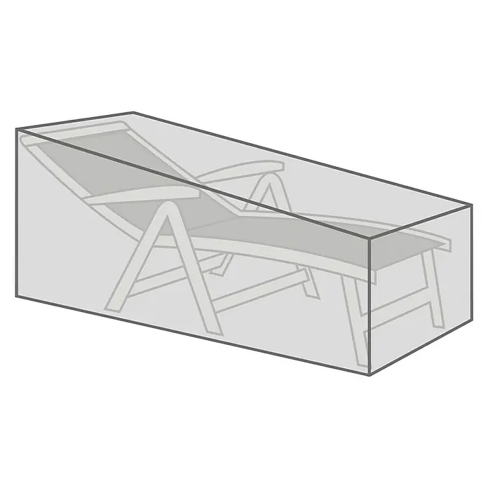 Sunfun Funda protectora para tumbona - L x An: 210 x 85 cm, Gris