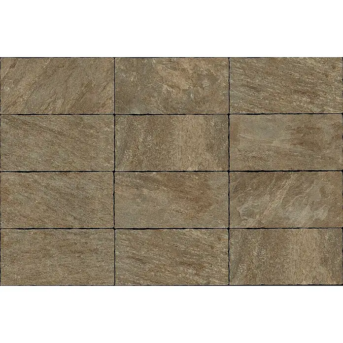 Terrassenfliese Cera 2.0 - 40 x 80 x 2 cm, Antico Quarzite Mix, Matt - Detailaufnahme