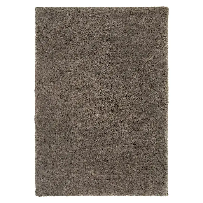 Hochflorteppich Sugar - Taupe, 180 x 120 cm, 100 % Polyester - Ansicht von oben