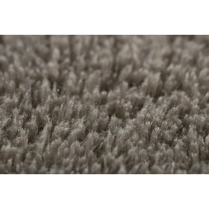 Hochflorteppich Sugar - Taupe, 180 x 120 cm, 100 % Polyester - Detailaufnahme