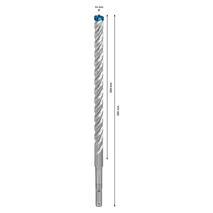 Bosch Professional Expert SDS-Plus Betonbohrer SDS Plus-7X - Durchmesser: 14 mm, Länge: 265 mm